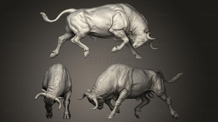 3D model Bull attack (STL)